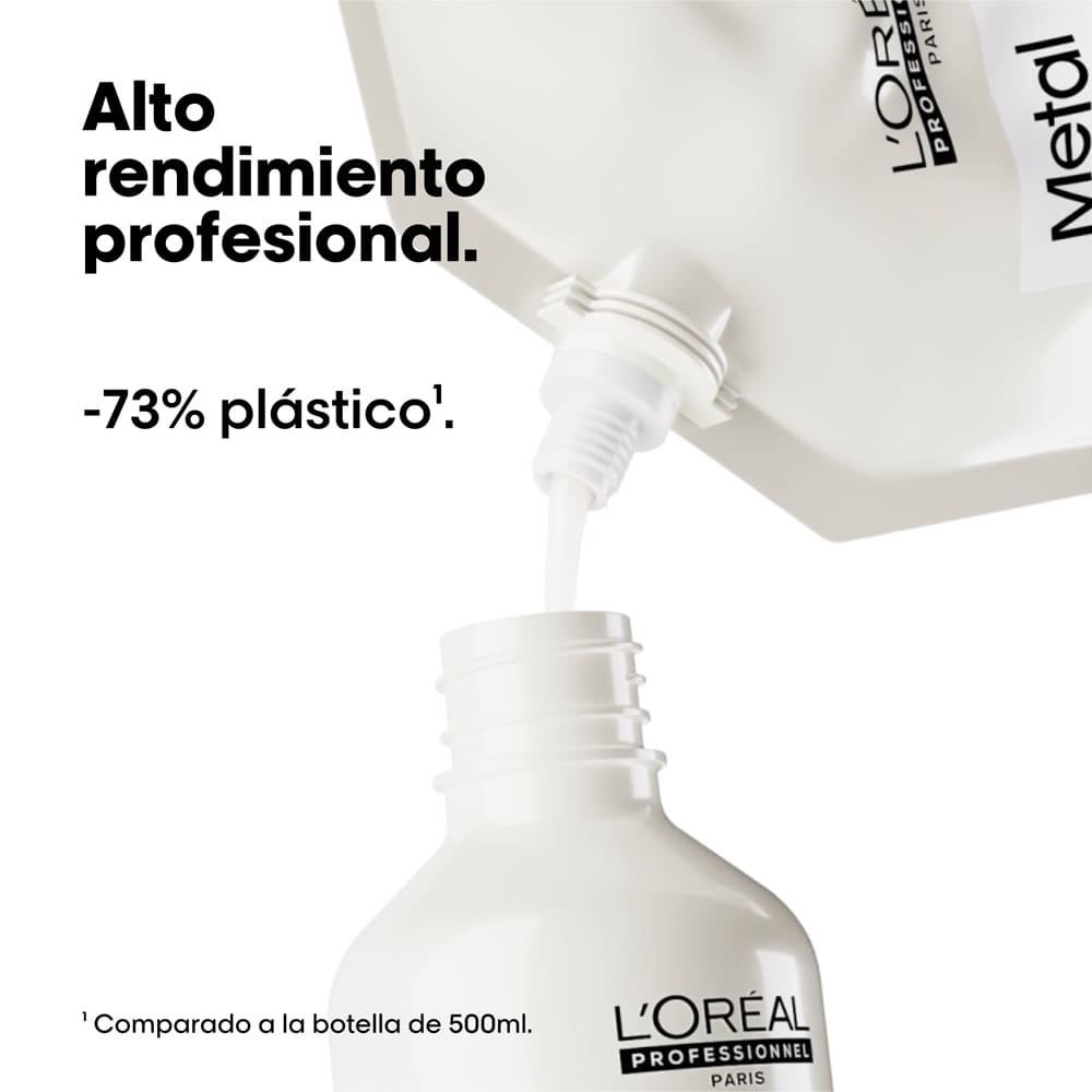SHAMPOO REFILL L'ORÉAL PROFESSIONNEL METAL DETOX (REFILL DE SHAMPOO PARA TODO TIPO DE CABELLO CON QUIEBRE Y/O PROCESOS DE COLOR)